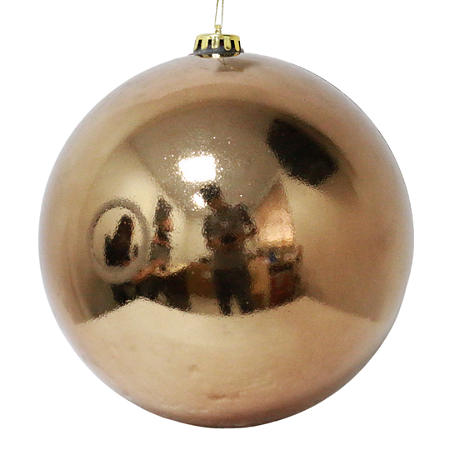 BOLA DE NATAL 20CM UNITARIA DOURADA 129368