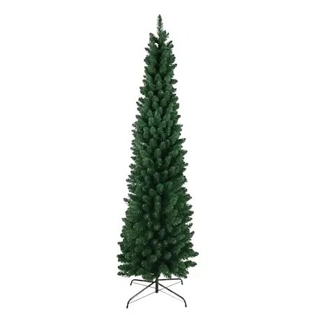 2,5M ARVORE DE NATAL PINHEIRO SLIM FINA COR VERDE 250CM 649 GALHOS 11628