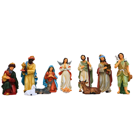 PRESEPIO 11 PECAS 15 CM RESINA 129421