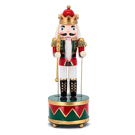 CAIXA MUSICA QUEBRA NOZES GUARDA 30CM 129138