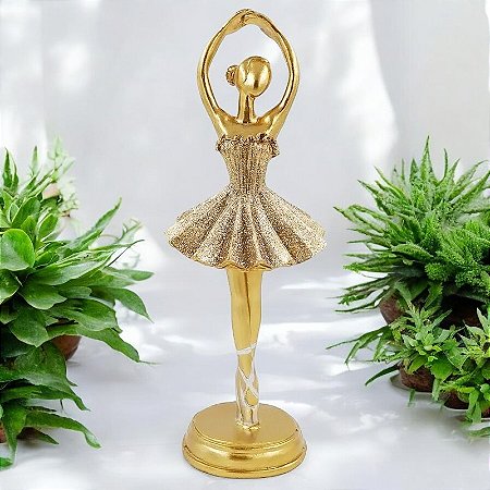 ENFEITE DE RESINA BAILARINA 20X7CM 129335