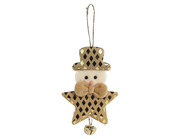 ENFEITE DE NATAL 8,5X14CM BONECO DE NEVE 129469