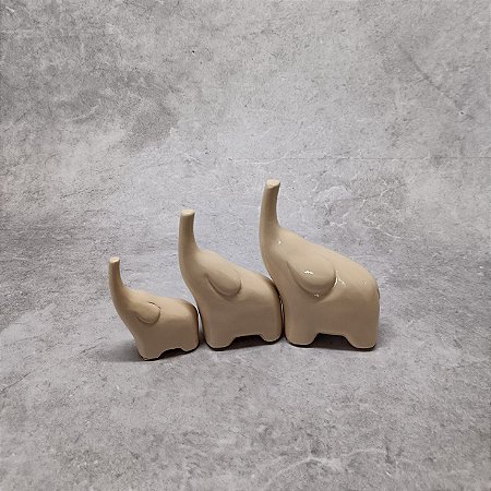 TRIO DE ELEFANTES MADAGASCAR BRILHO 130134