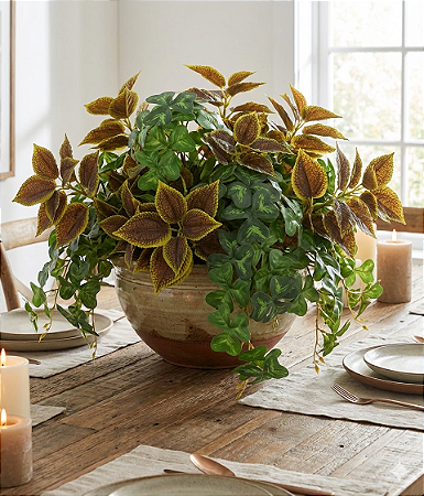 HASTE PLANTA ARTIFICIAL PERILA TOQUE REAL 30CM X8 LAVANDA VERDE 130528