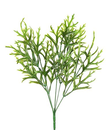 PLANTAS ARTIFICIAIS FOLHAS CORAL 35CM X5 VERDE 130524