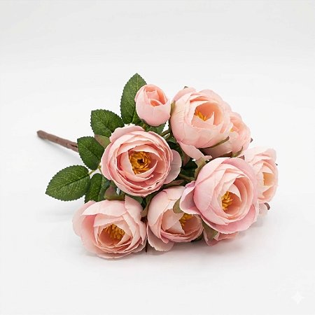 BUQUE CAMELIA ROSA X7 23CM 130737