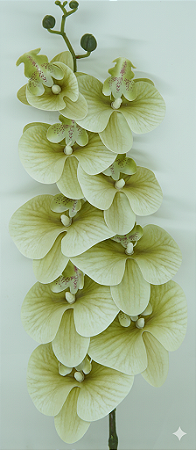 HASTE ORQUÍDEA 3D GRANDE X9 VERDE ÁGUA 105CM 130821