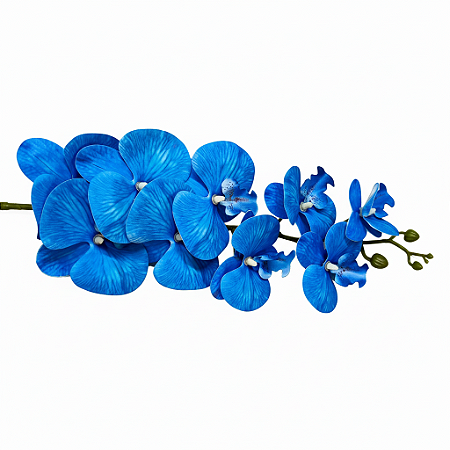 HASTE ORQUÍDEA 3D GRANDE X9 AZUL ESCURO 130822