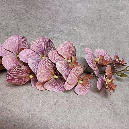 HASTE ORQUIDEA 3D GRANDE X9 ROSA C/ LILAS
