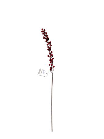 GALHO RÚSTICO DECORATIVO BERRIES 70CM VERMELHO