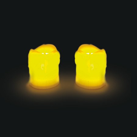 VELA ELETRÔNICA DECORATIVA 4X6CM COM LUZ DE LED 1 UNIDADE