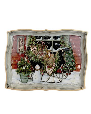 BANDEJA ESTAMPA VINTAGE 42X32X1,5CM