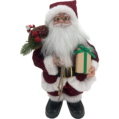 PAPAI NOEL TRADICIONAL COM MÚSICA E MOVIMENTO 30CM