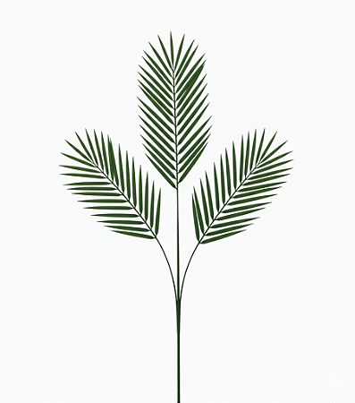 FOLHAGEM ARTIFICIAL PALMEIRA X3 VERDE 40CM 130796