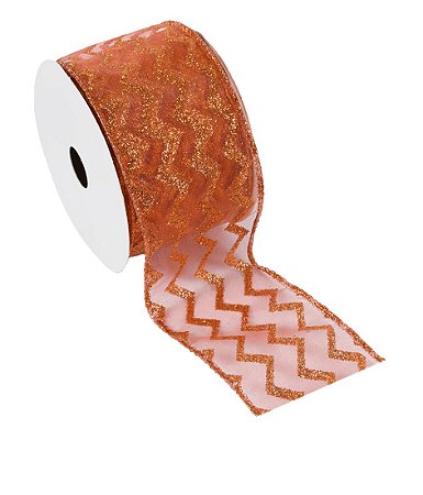 FITA ARAMADA DECORADA 6,3CM X 9,14M VERMELHO 130457