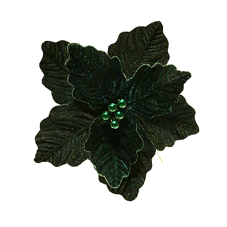 FLOR NATALINA VERDE 23CM COM 8 PÉTALAS 130933