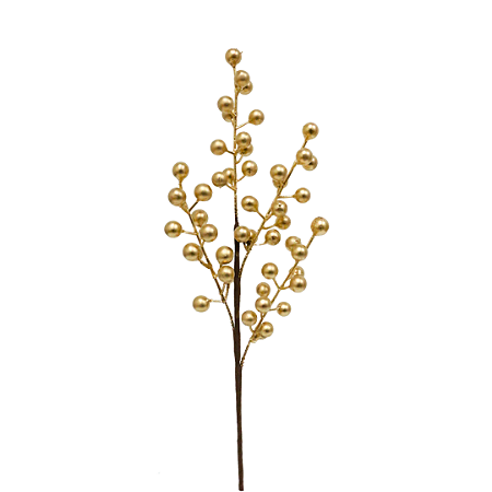 HASTE NATALINA BERRY DOURADO 44CM 130758