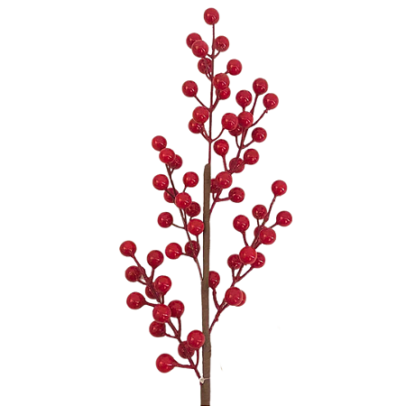 HASTE NATALINA BERRY VERMELHA 53CM 130752