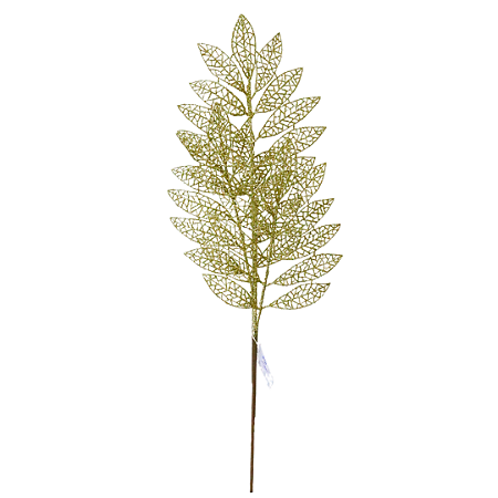 HASTE NATAL FOLHA RENDADA DOURADA 73CM 130357