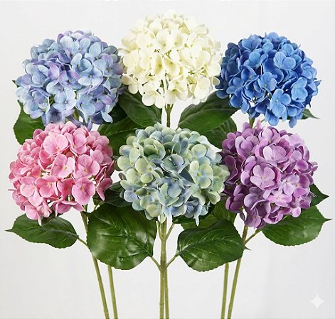 HASTE HORTÊNSIA SILICONE TOQUE REAL 3D PREMIUM 65CM 130988