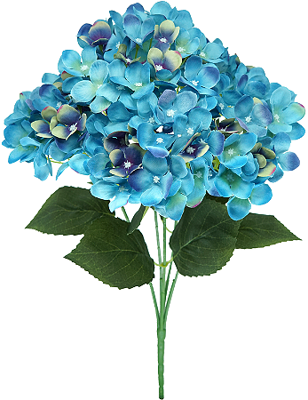 BUQUÊ HORTÊNSIA X5 50CM AZUL 130972