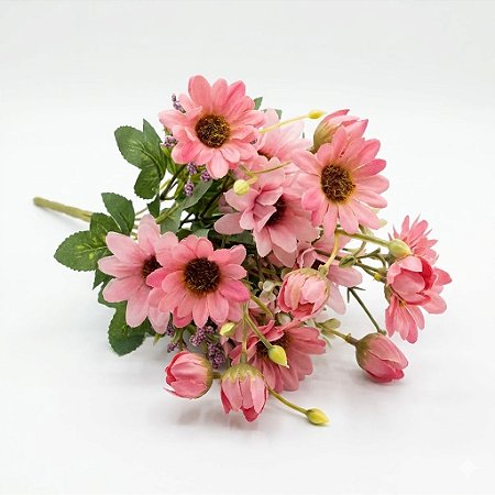 MINI BUQUE FLOR DO CAMPO X6 ROSA 30CM 131093