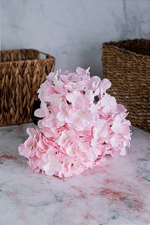 BUQUE DE HORTENSIA ROSA CLARO 49CM 6995R