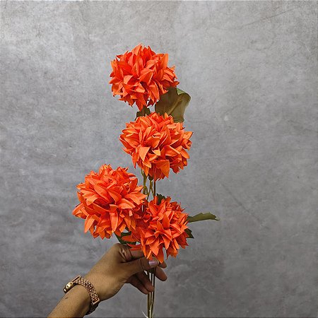 Galho Allium X4 - Laranja
