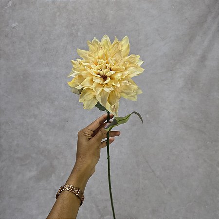 Galho Dalia Outonada 65CM - Champanhe