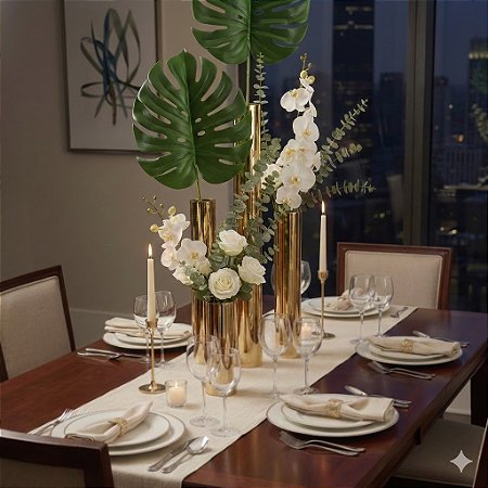 FOLHA ARTIFICIAL COSTELA DE ADÃO 68CM EM SILICONE TOQUE REAL 131407