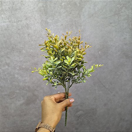 MINI BUQUE VERDE X 5  36 CM  - VO - Verde Outonado