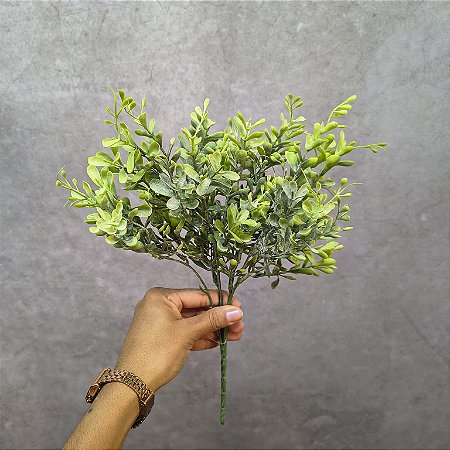 MINI BUQUE VERDE X 5  36 CM  - VC - Verde Claro