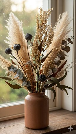 HASTE SORGO CAMPESTRE DESIDRATADO CREME 70CM 131394