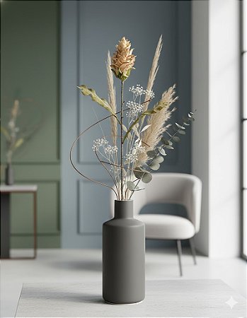 HASTE PROTEA DESIDRATADA 60CM CHAMPANHE 131353