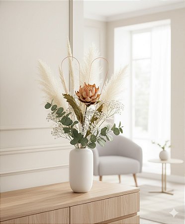 HASTE PROTEA DESIDRATADA 57CM- SALMON 131350