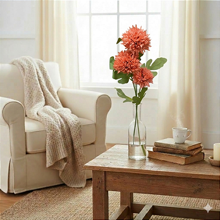 GALHO DE CRISANTEMO X3 65CM - PINK