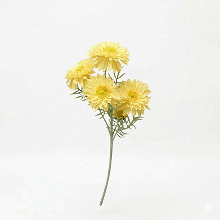 HASTE GERBERA X6  60CM - AMARELO 131470