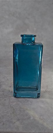 VASO DECORATIVO EM VIDRO AZUL 13X6 CM-131597