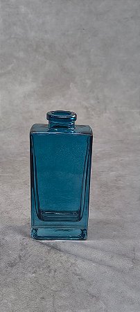 VASO DECORATIVO EM VIDRO AZUL 14X7 CM-131594