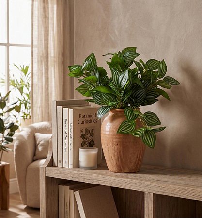 BUQUE FOLHAS DE PEPEROMIA X5 35CM-132059