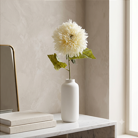 HASTE GERBERA AGULHA CREME 70CM-132120