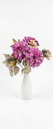 MINI BUQUE DALIA X6 LILAS 32CM