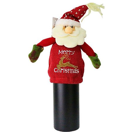 BONECO DE NATAL 23CM PAPAI NOEL VERMELHO