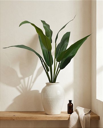 FOLHAGEM DE STRELITZIA X9 VERDE 70CM 132015