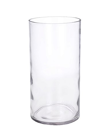 VASO DE VIDRO 15X30CM (TUBO) TRANSPARENTE