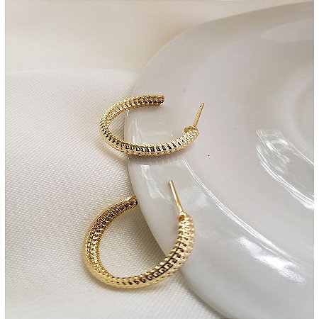 Brinco Argola Ondulado