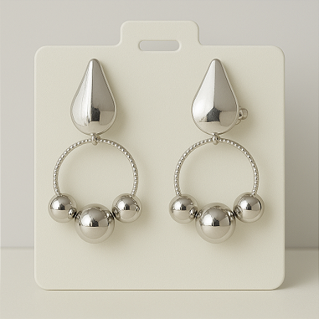 Brinco Esferas Prata