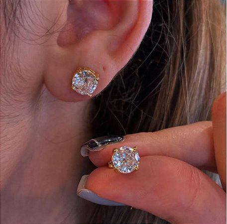 Brinco Solitário Grande