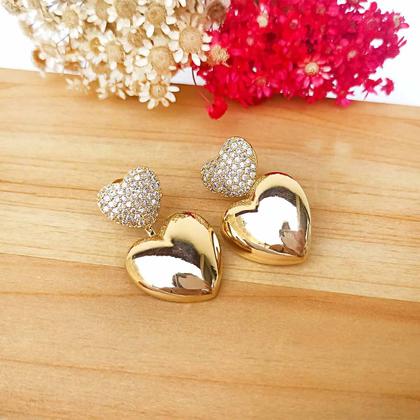 Brinco Pendurado Corações