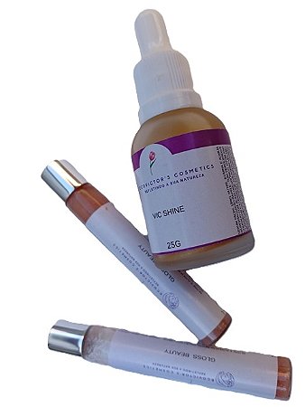 Kit Sérum Facial Vic Shine e Gloss Beauty Tulipa